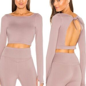 Fp Movement by Free People Very Prairie Long Sleeve Crop Top Size S